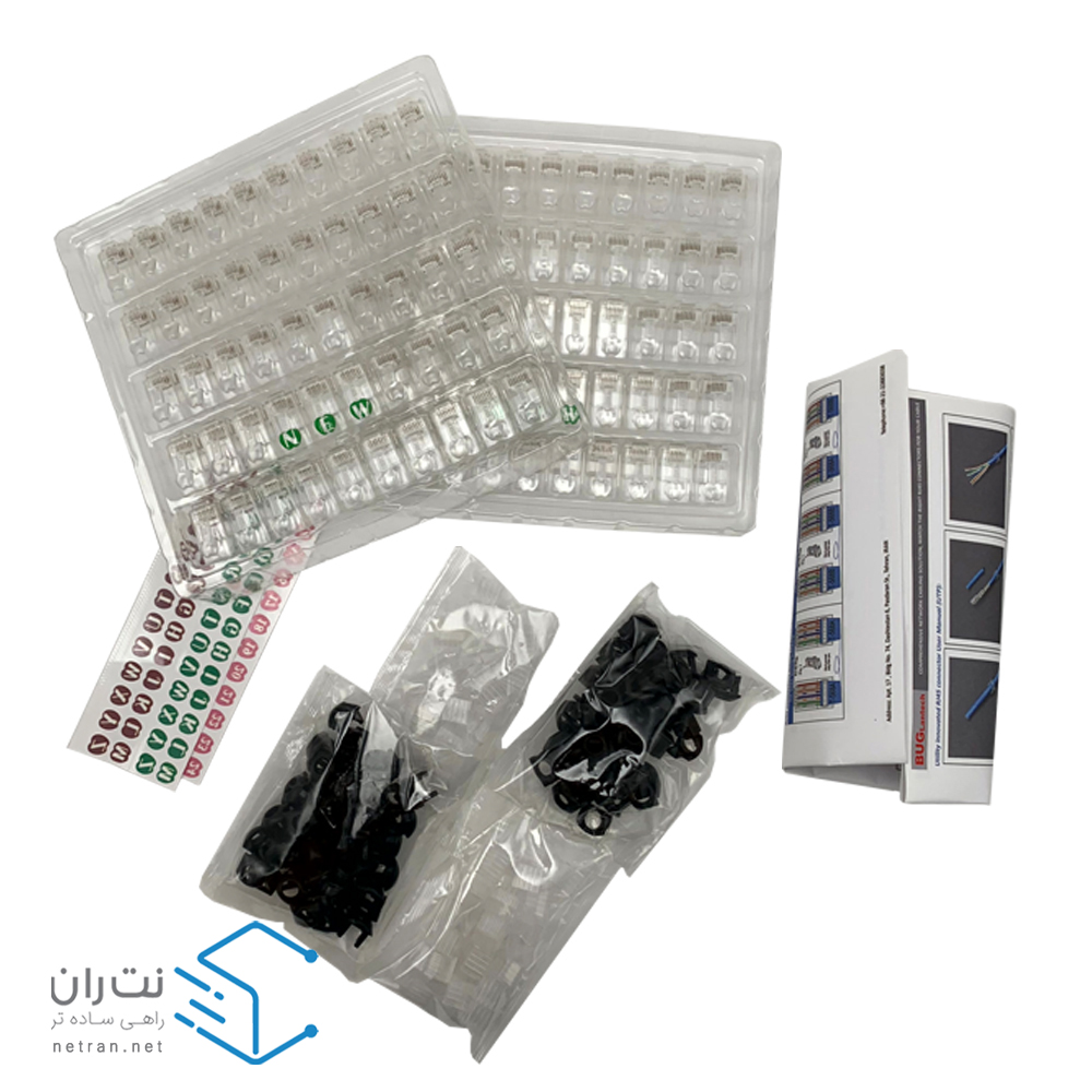 سوکت شبکه Cat6 UTP باگ - BUG بسته 100 عددی-6